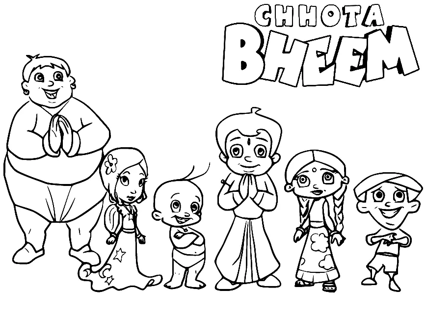 Chhota Bheem Ausmalbilder 55