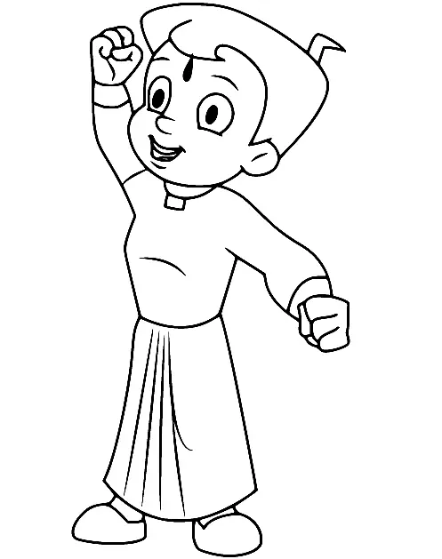 Chhota Bheem Coloring Pages 42