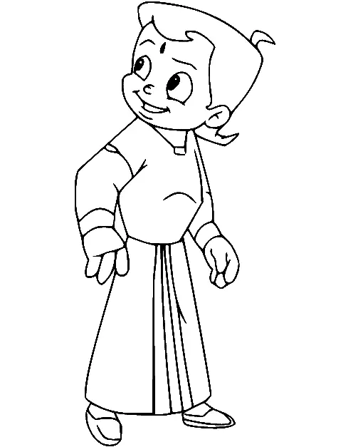 Chhota Bheem Coloring Pages 49