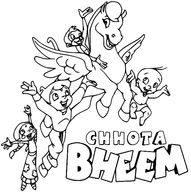 Chhota Bheem Ausmalbilder 77
