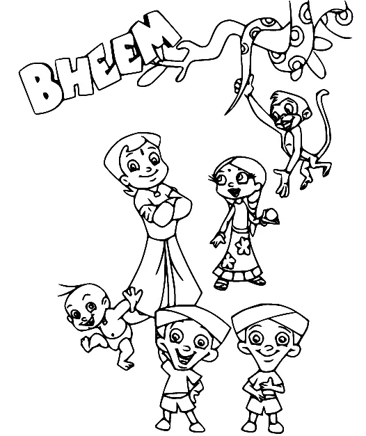 Chhota Bheem Ausmalbilder 27