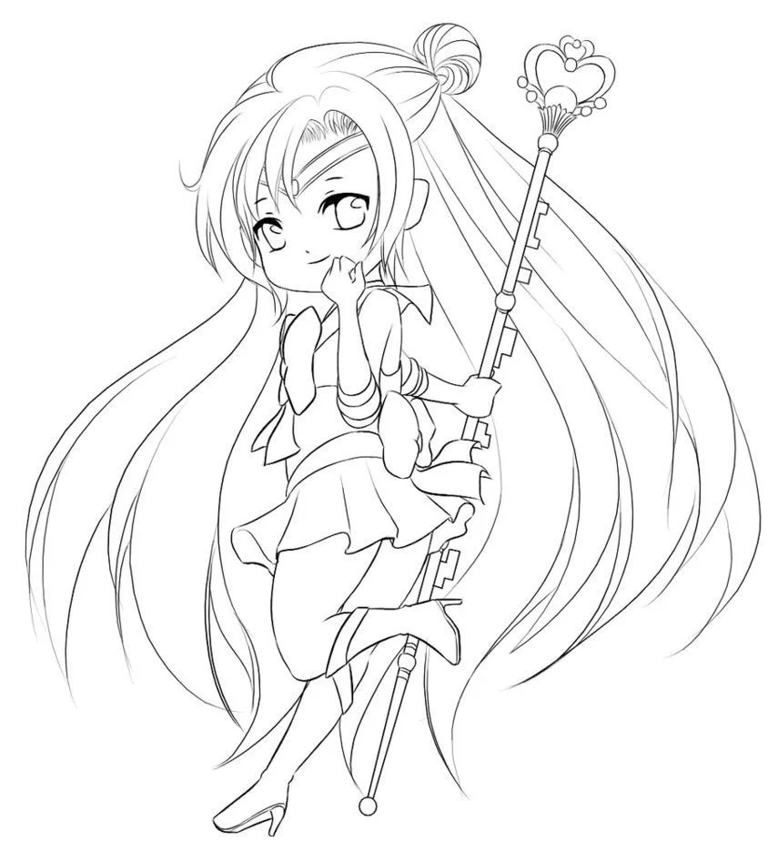 Desenhos de Chibi Para Colorir 20