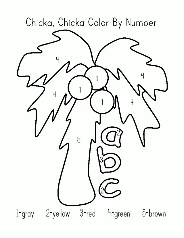 Chicka Chicka Boom Boom Coloring Pages 2