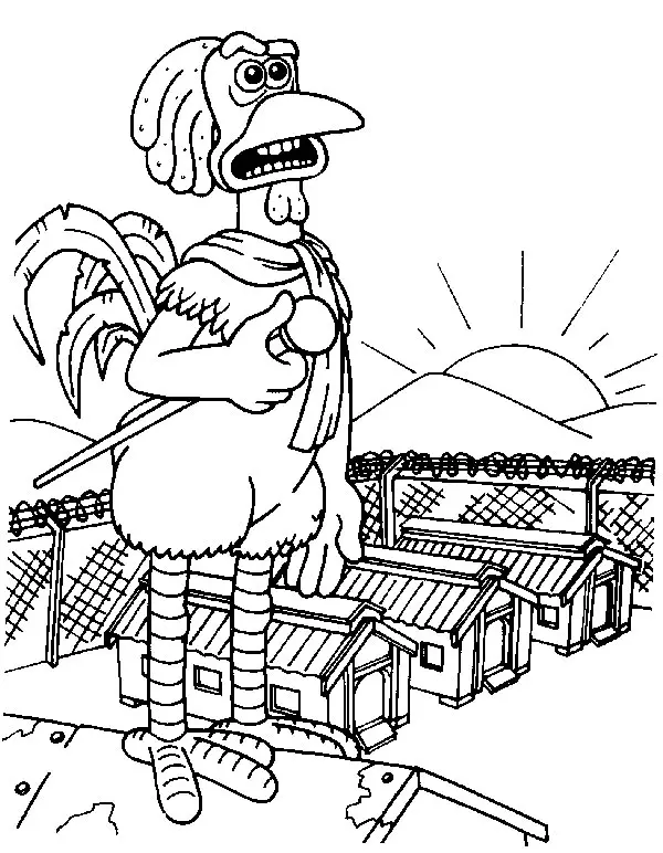 Chicken Run Coloring Pages 11
