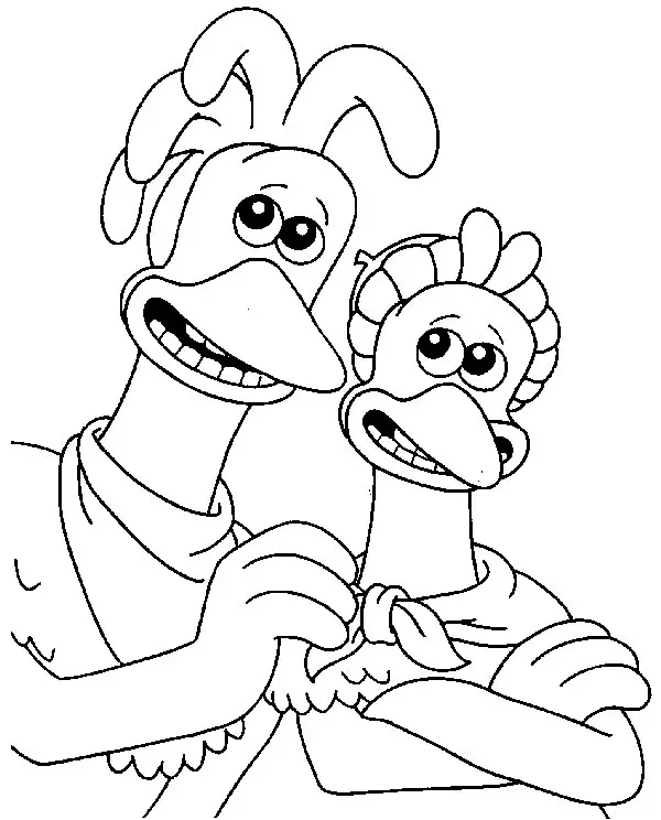 Chicken Run Coloring Pages 20