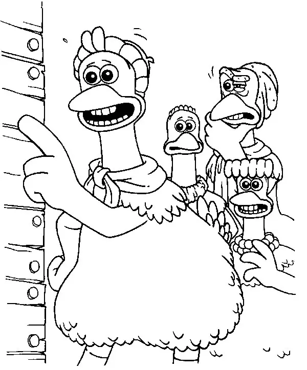 Chicken Run Coloring Pages 29