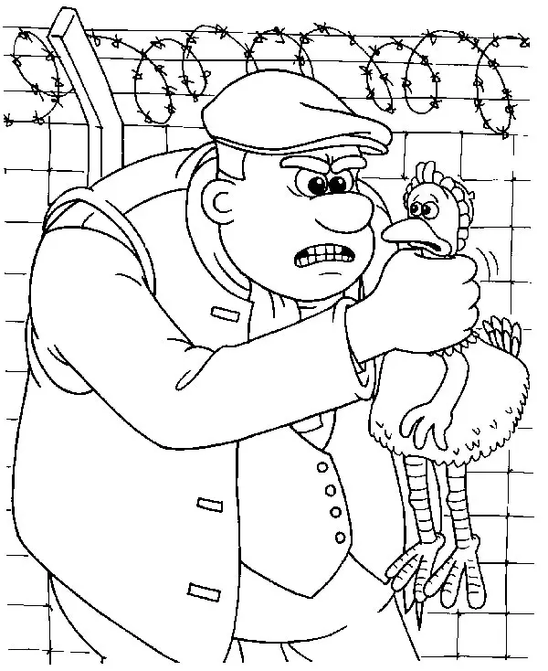 Chicken Run Coloring Pages 4