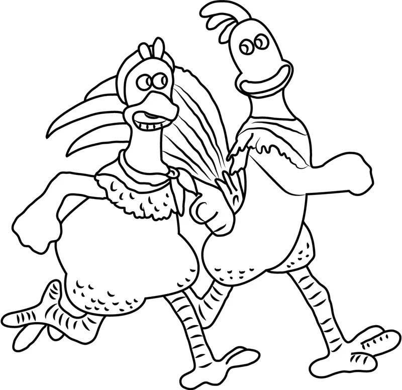 Desenhos de A fuga das galinhas Para Colorir 40