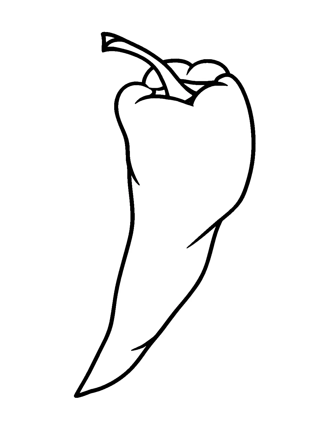 Chili Pepper Coloring Pages 13