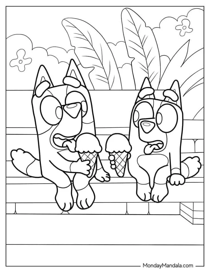 Chilli Heeler Para Colorir 15