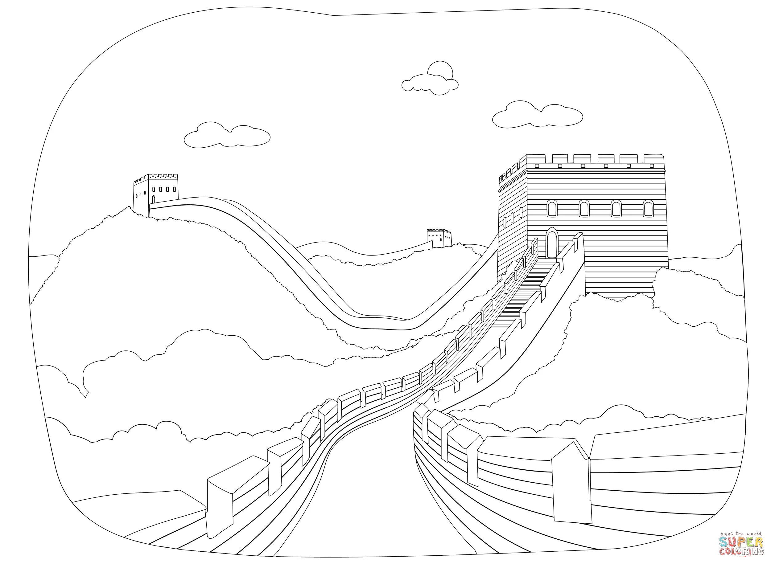 China para Colorir 53