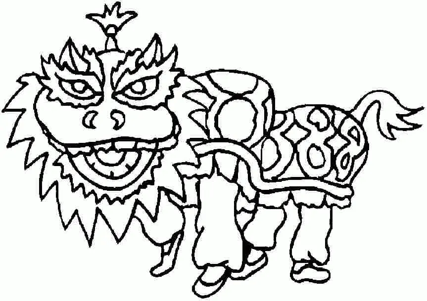 Desenhos de Ano Novo Chines Para Colorir 1