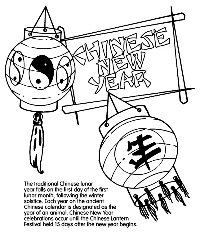 Ausmalbilder chinesischen Neujahr 29