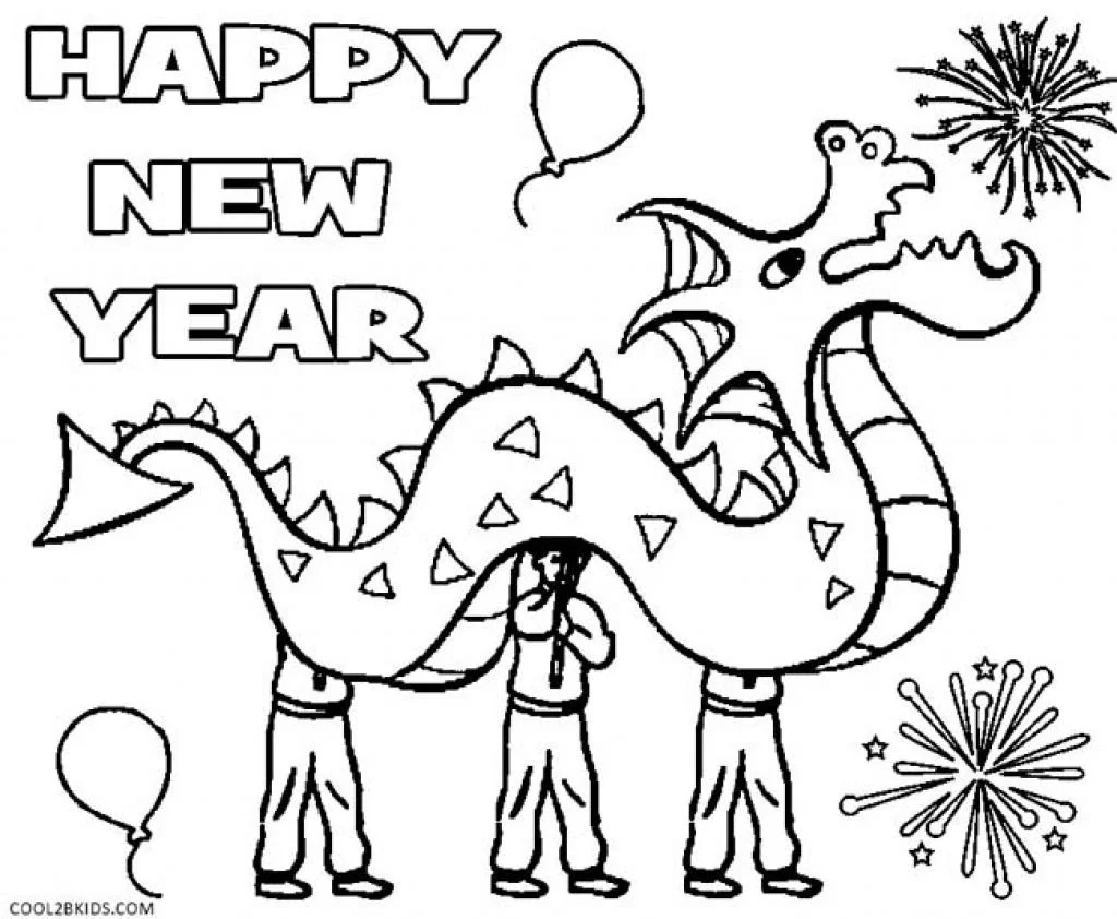 Ausmalbilder chinesischen Neujahr 43