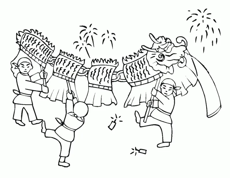 Desenhos de Ano Novo Chines Para Colorir 9