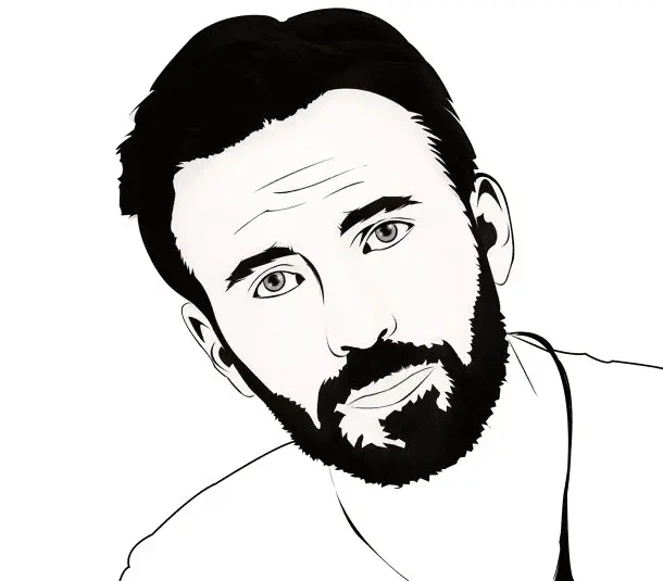 Chris Evans Coloring Pages 4