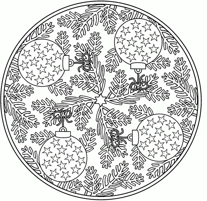 Christmas Adult Coloring Pages 5