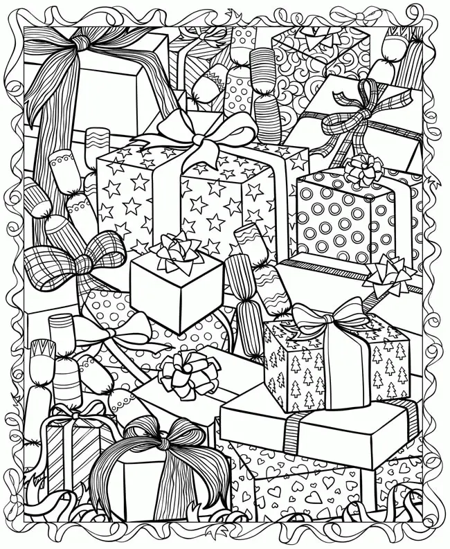 Navidad Para Adultos Para Colorear 7