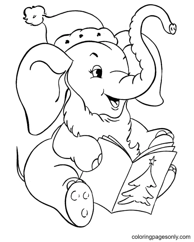Christmas Animals Coloring Pages 36