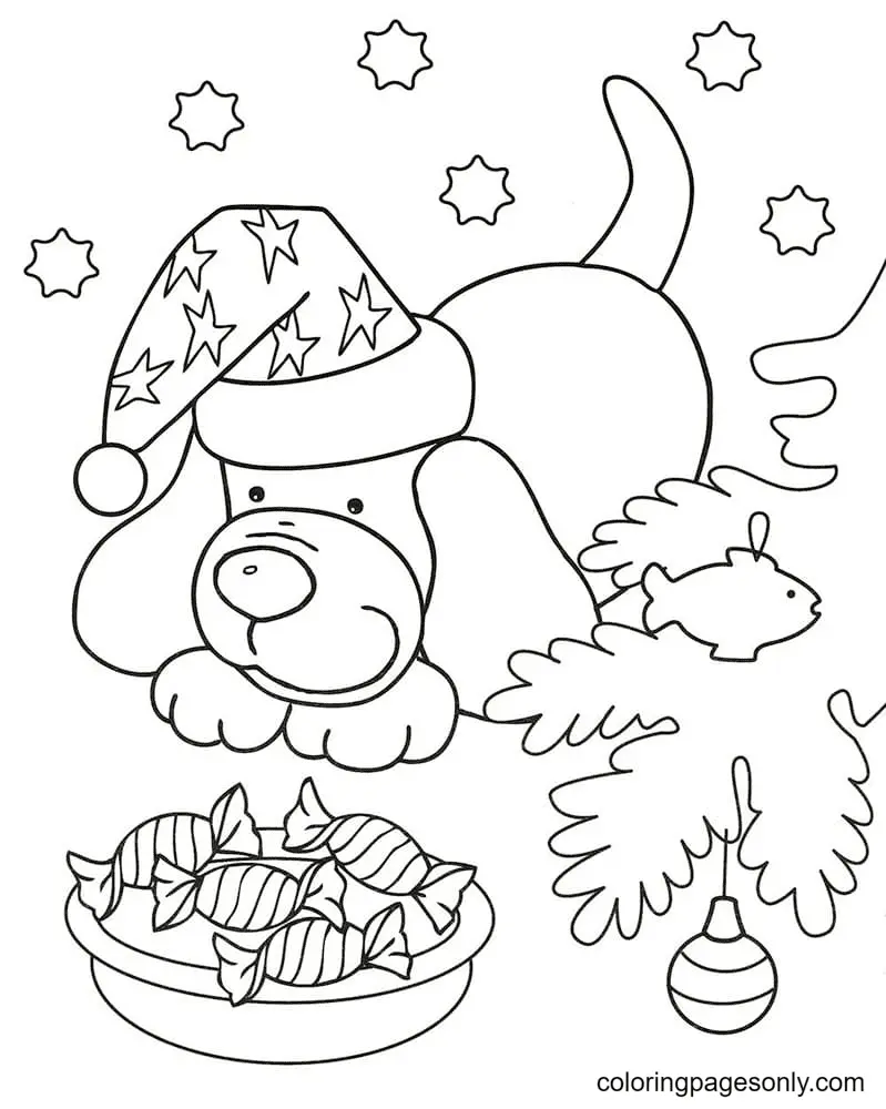 Christmas Animals Coloring Pages 40