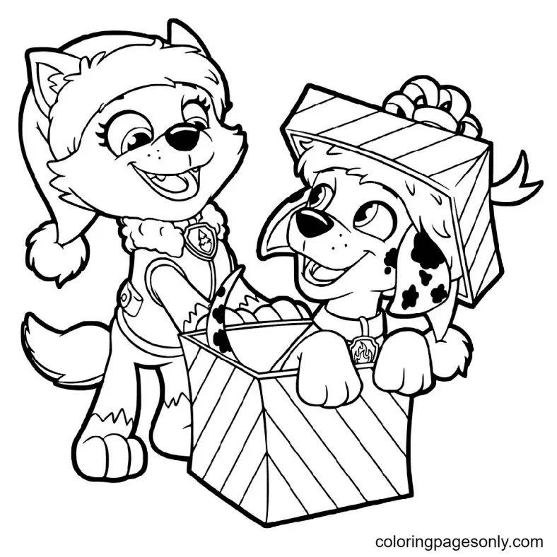 Christmas Animals Coloring Pages 6