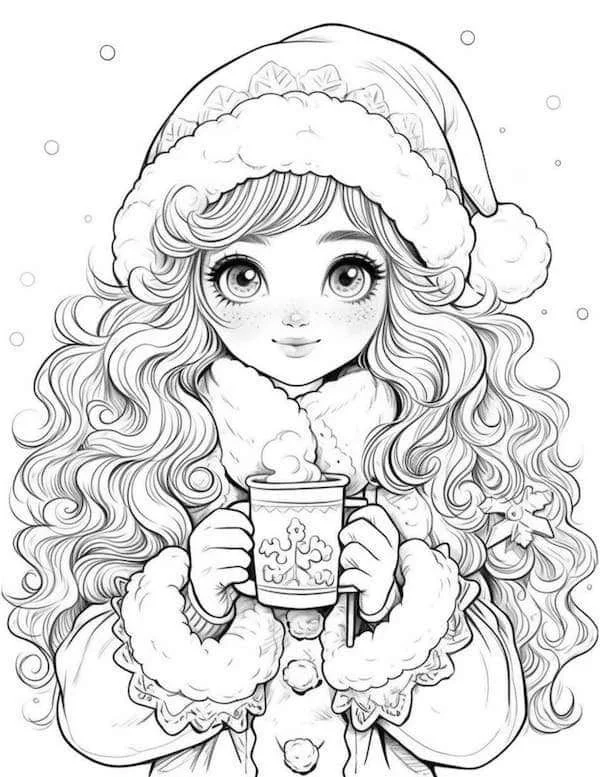Animes de Natal Para Colorir 1