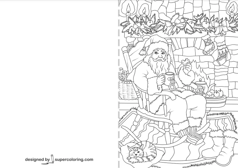 Tarjetas Navidad Para Colorear 49