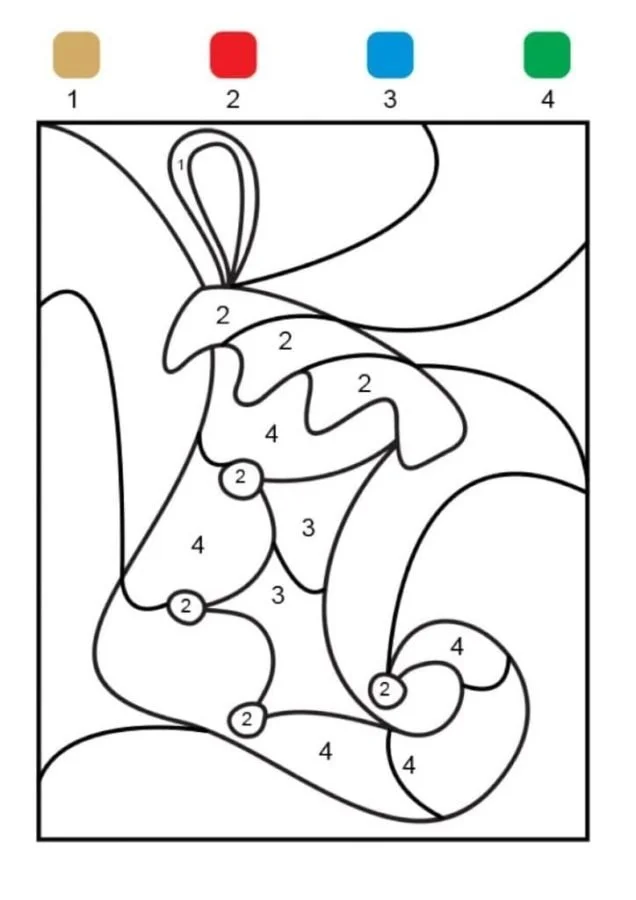 Christmas Color By Number Coloring Pages 18