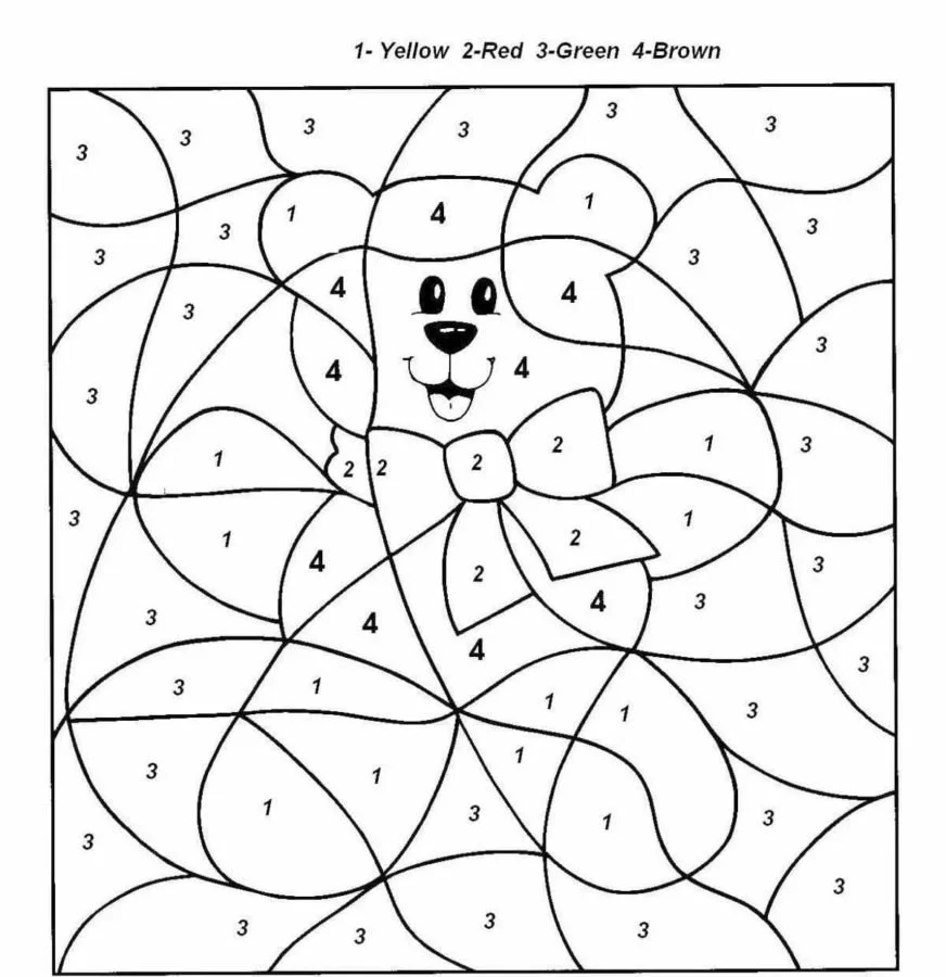 Desenhos de Natal Por Numeros Para Colorir 24