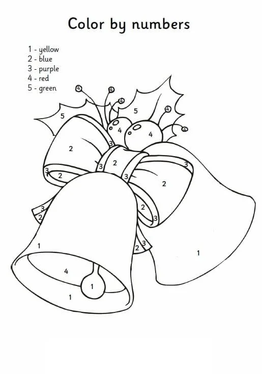 Christmas Color By Number Coloring Pages 28