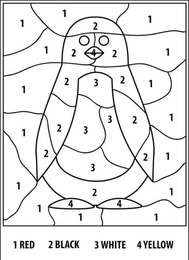 Christmas Color By Number Coloring Pages 57