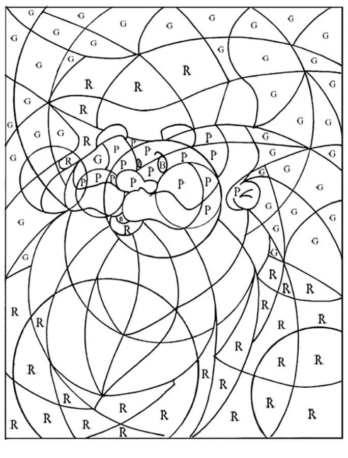 Christmas Color By Number Coloring Pages 62