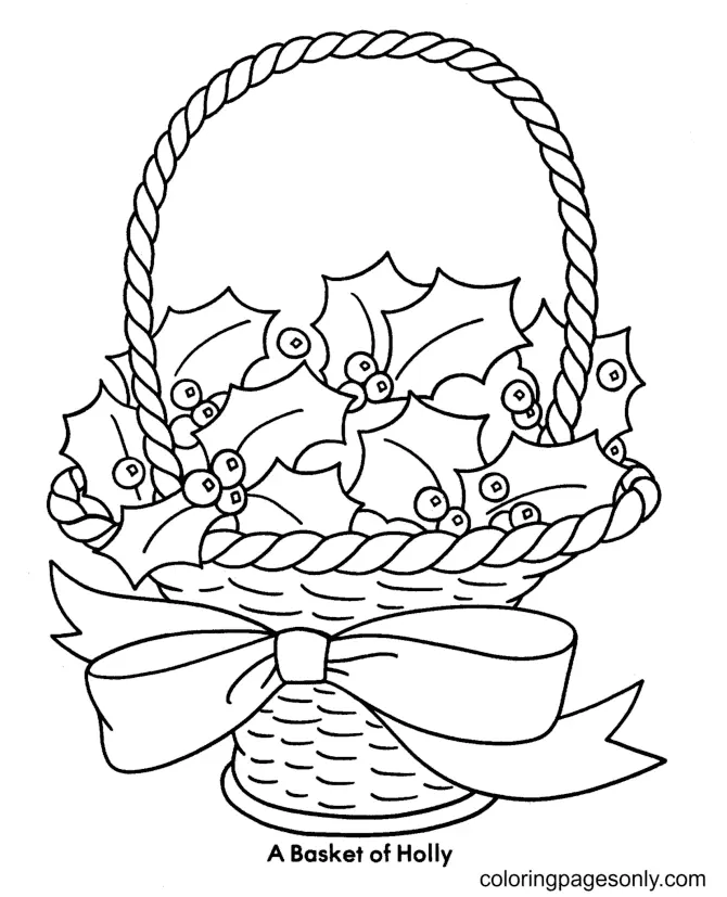 Acebo Navidad Para Colorear 35