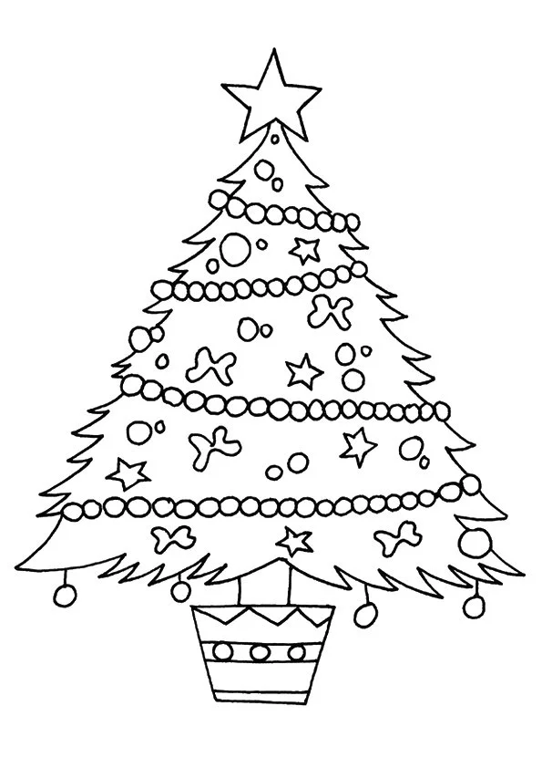 Weihnachtsornamente Ausmalbilder 15