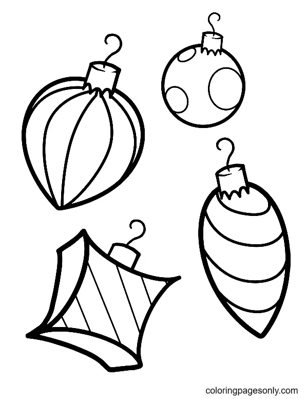 Weihnachtsornamente Ausmalbilder 25