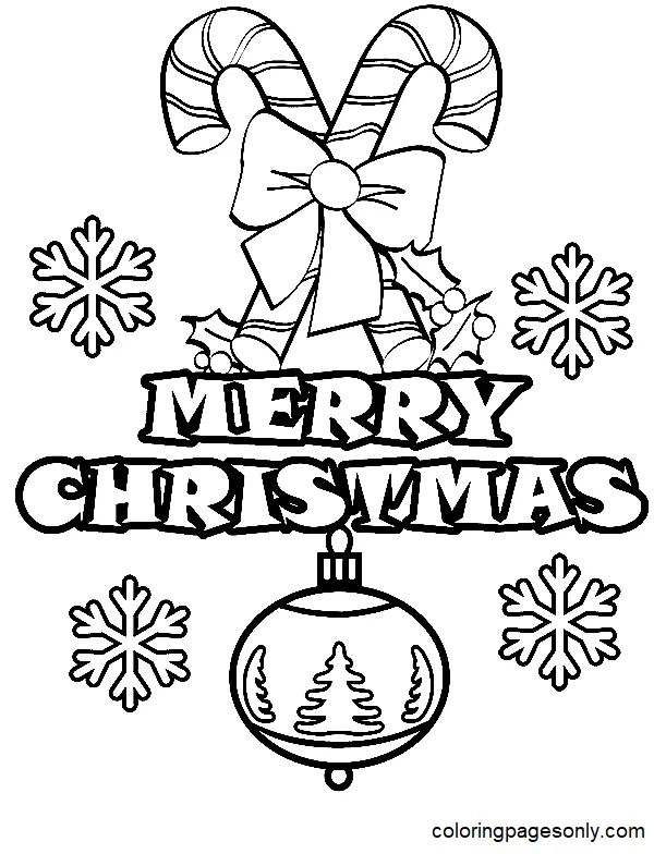 Christmas Ornaments Coloring Pages 3