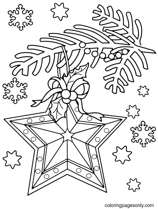 Weihnachtsornamente Ausmalbilder 51