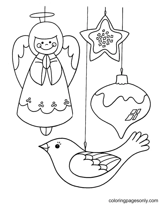 Weihnachtsornamente Ausmalbilder 54