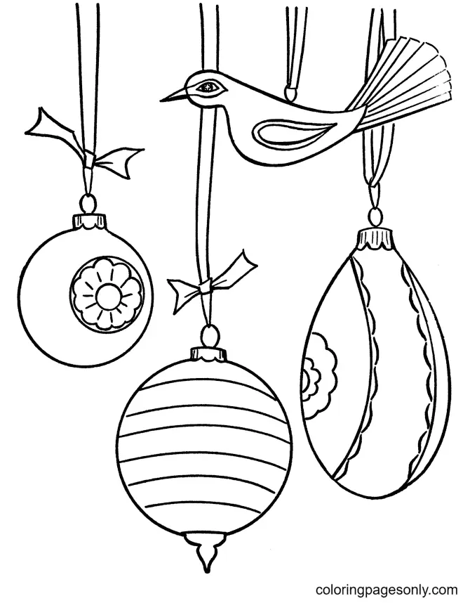 Christmas Ornaments Coloring Pages 60