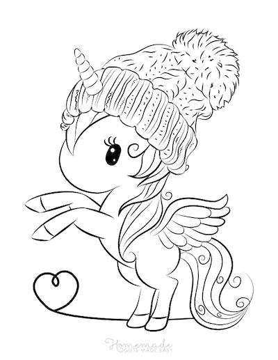Weihnachts-Einhorn Ausmalbilder 11