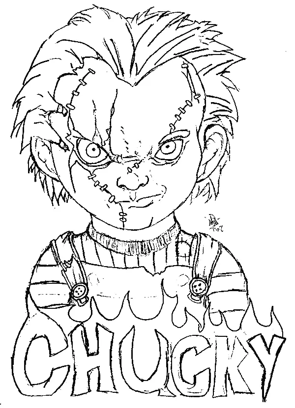 Chucky Para Colorear 1