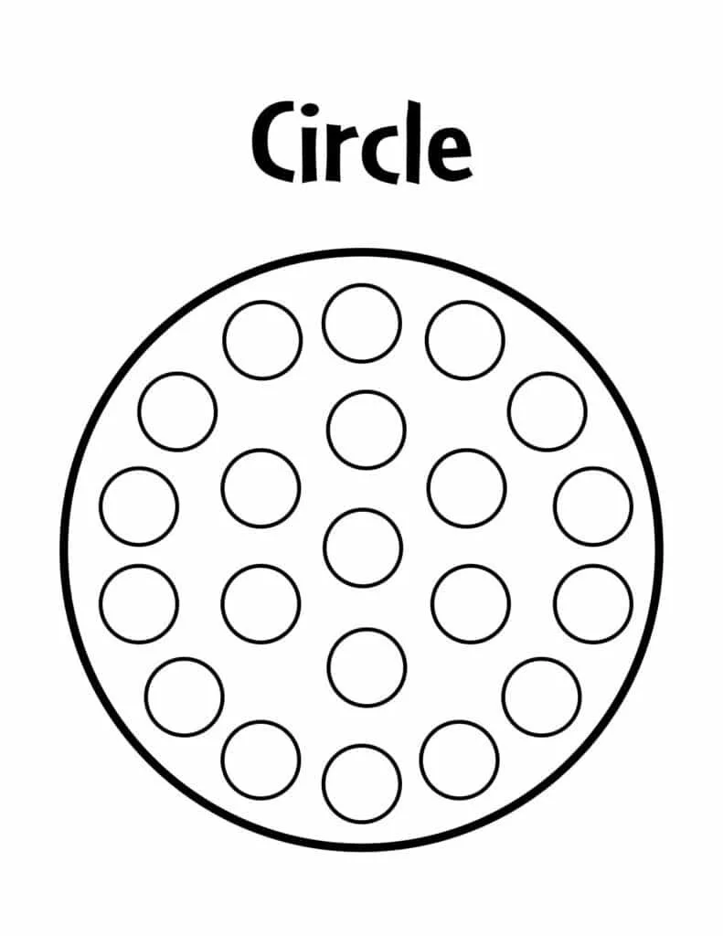Circle Shape Coloring Pages 22