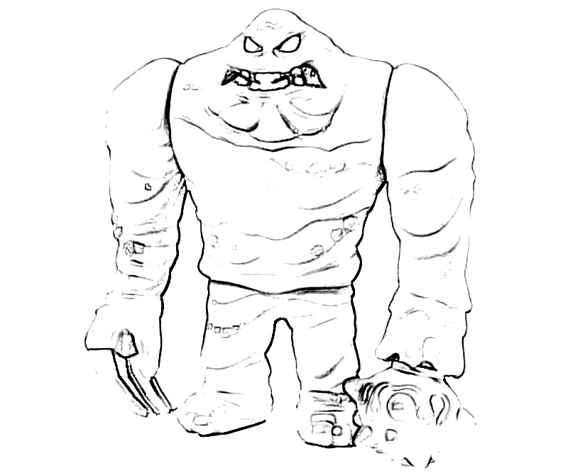 Desenhos de Cara de Barro Para Colorir 13