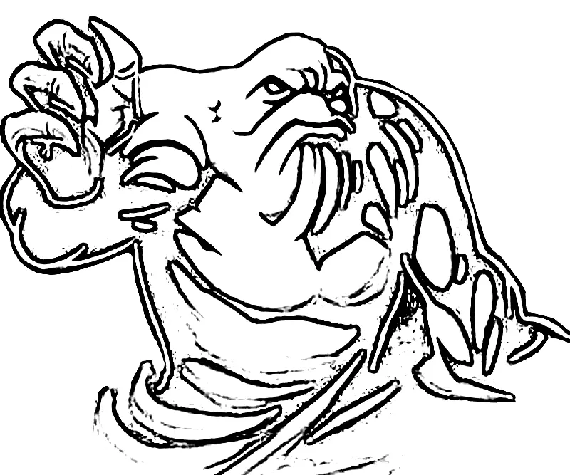 Desenhos de Cara de Barro Para Colorir 17