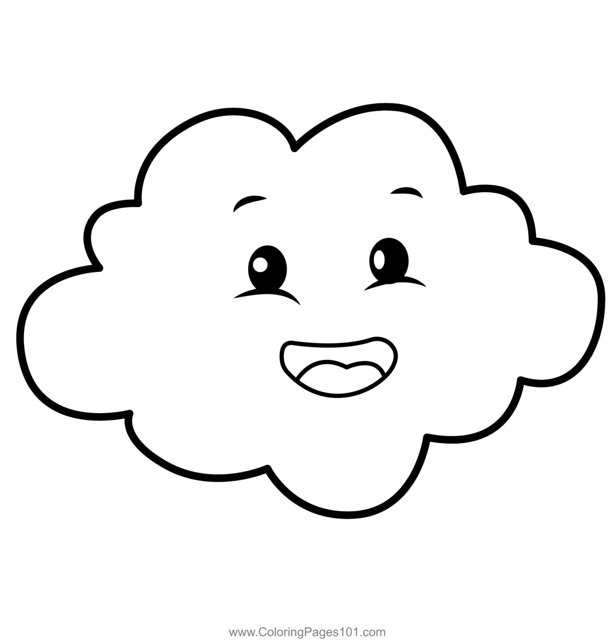 Clouds Coloring Pages 2