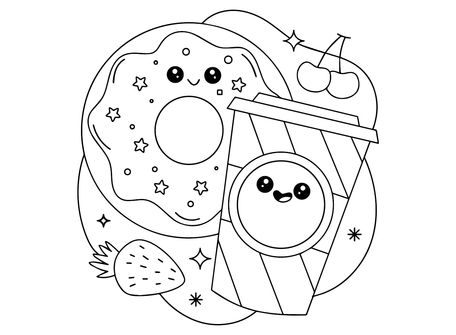 Desenhos de Cafe Para Colorir 33
