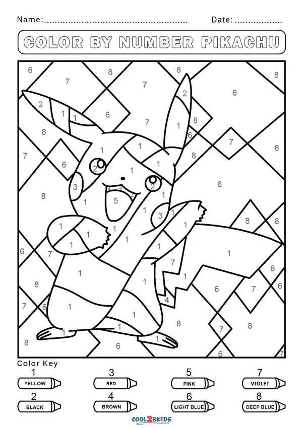 Colorear Por Numero Paginas Para Colorear 1