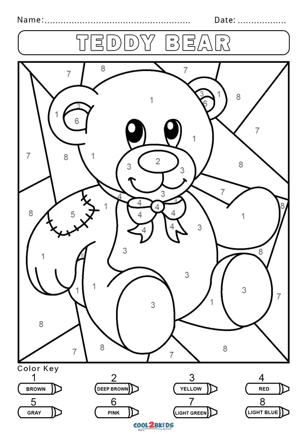 Colorear Por Numero Paginas Para Colorear 10