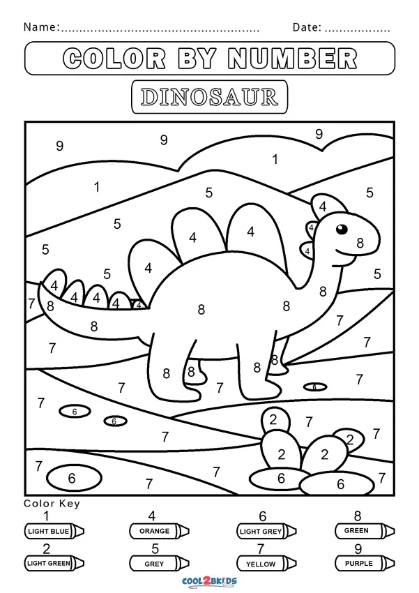 Colorear Por Numero Paginas Para Colorear 19