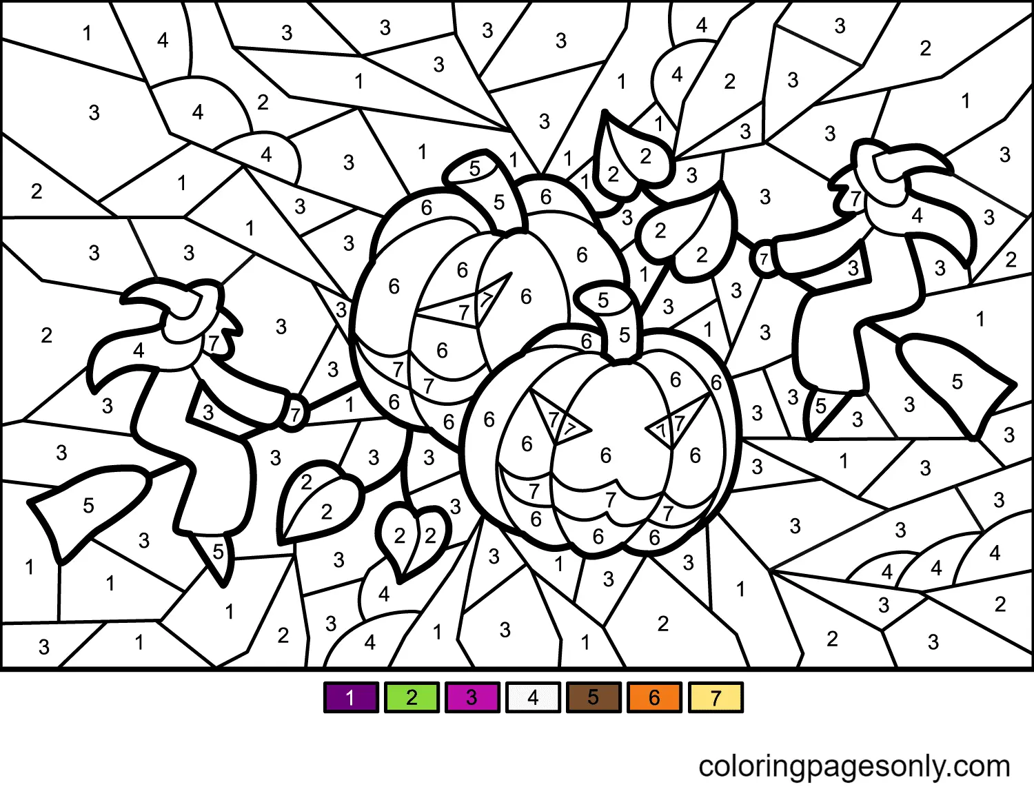 Desenhos de Paginas Colorir Por Numero Para Colorir 42